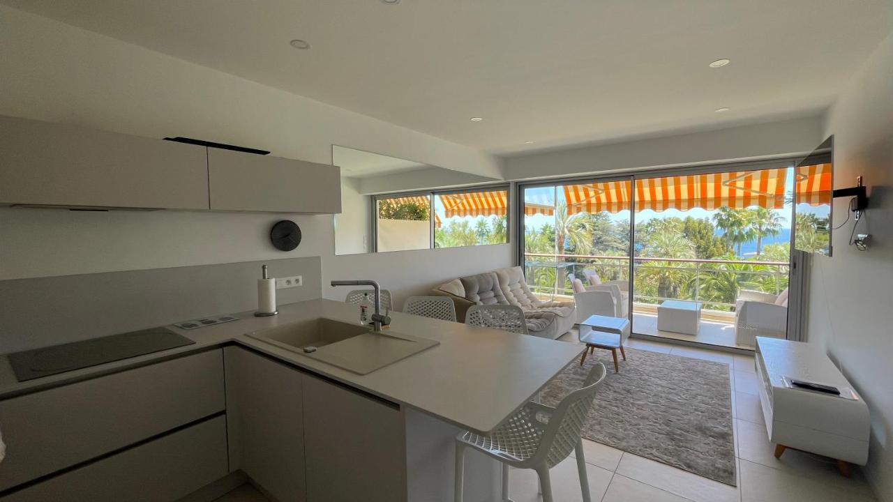 Appartement 2 Chambres Vue Mer Panoramique, Proche Croisette Cannes Vallauris Exterior foto